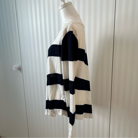 AB Studio black and white chevrons sweater Size XL - Picture 2 of 8
